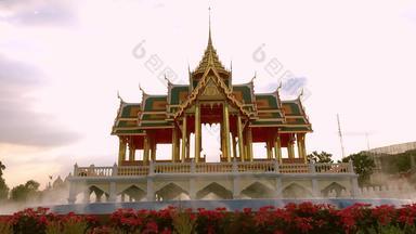 美丽的泰国风格展馆